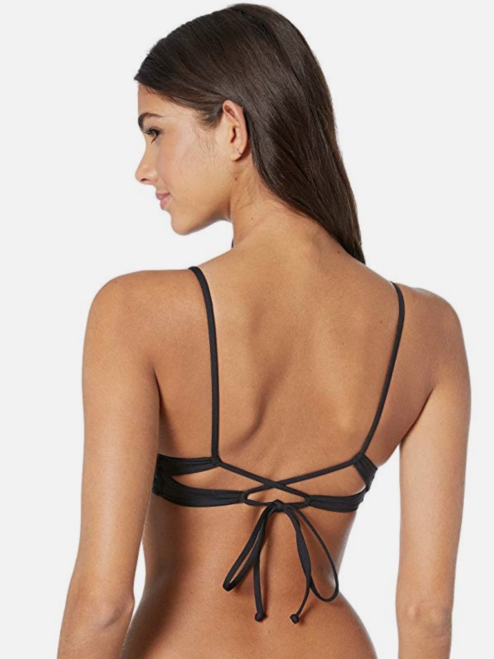 L*Space L61063 Black Cody Top Women's Swimwear Size M new without tags